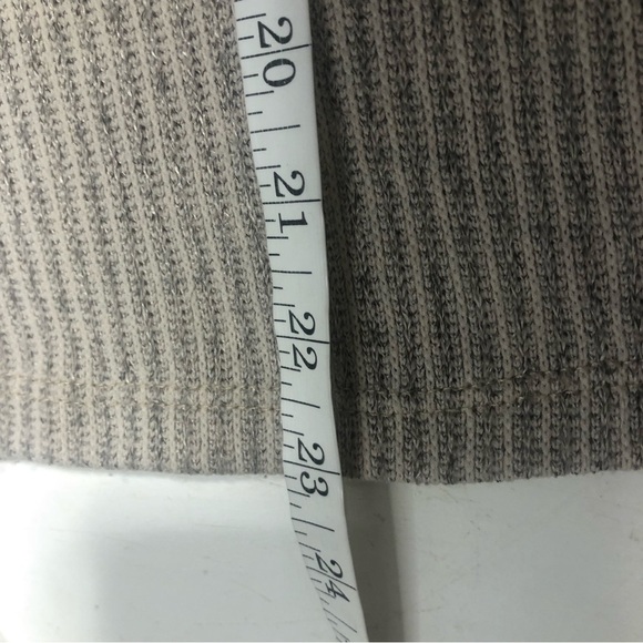 Clara Sun Woo Ribbed Knit Mock Neck Cold Shoulder Sweater, size S - Picture 10 of 10